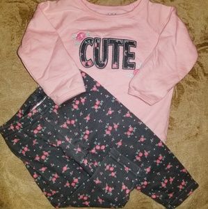 Baby girl 2 piece set - size 9 months